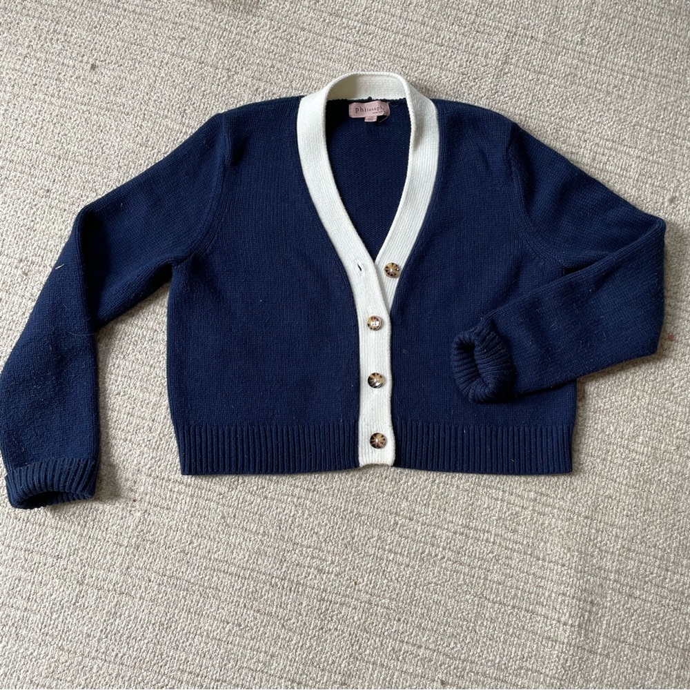 Philosophy Oversized Crop Sweater